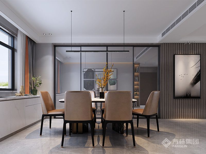 深藏于潜意识层面的传统美学流露在空间表达上，极简利落的处理手法，不拘泥于形式，只在意对空间的表达和梳理，空间被分割而后重组，形成了新的场域秩序。