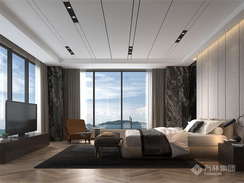 男孩房简洁的线条凸显了力量感