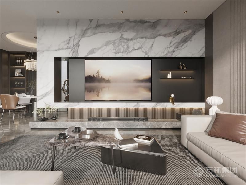 多种材料的搭配让空间不再单调