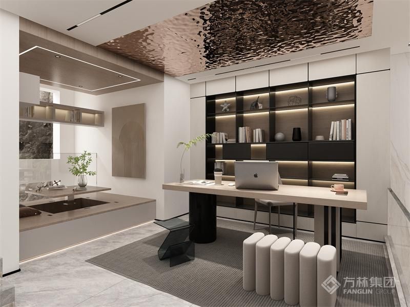 男女主人都喜欢读书，所以书房一定要安静和大量放置书籍的地方