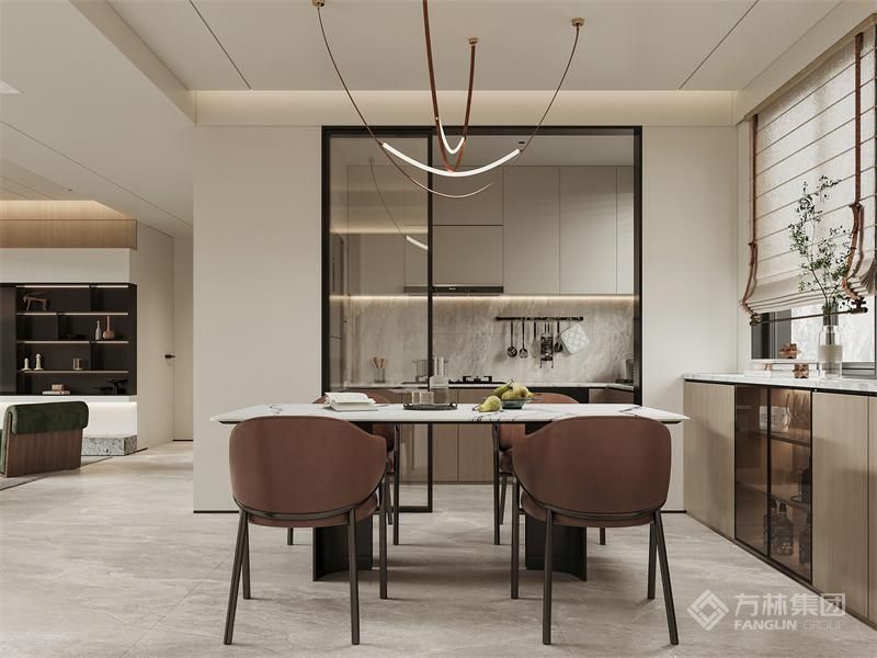 半敞开式厨房 明亮又能解决做饭油烟问题