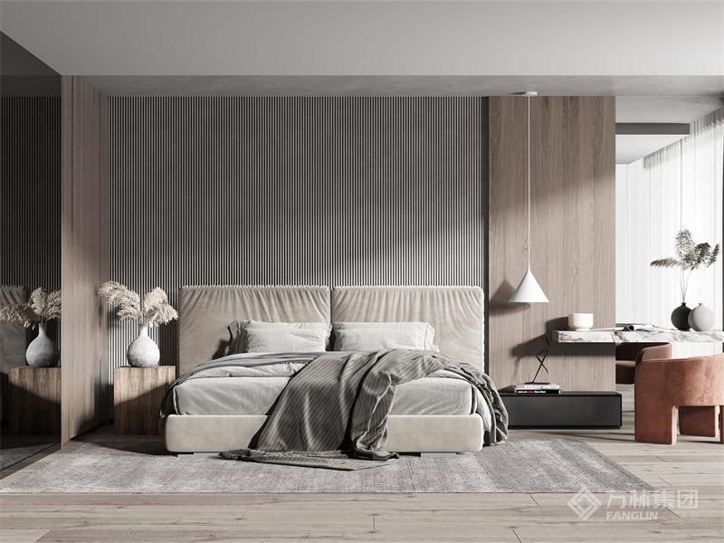 简约风格的设计多采用色彩不一的搭配,形成另类的设计形式。在元素的选择上多采用中式古典元素,家具的家具的选择采用深色突出这一特点,不过在细节上它做了不一样的处理,必然说是窗帘的设计,是一款具有现代化的设